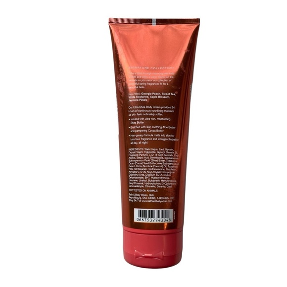 Bath & Body Works Georgia Peach Sweet Tea Ultra Shea Cream BODY LOTION 8 OZ - Picture 2 of 9